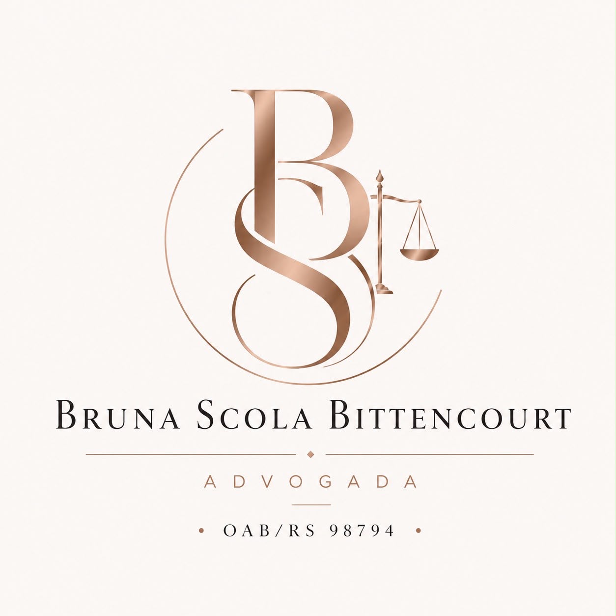 Logo oficial Bruna Scola Bittencourt Advogada OAB/RS 98.794